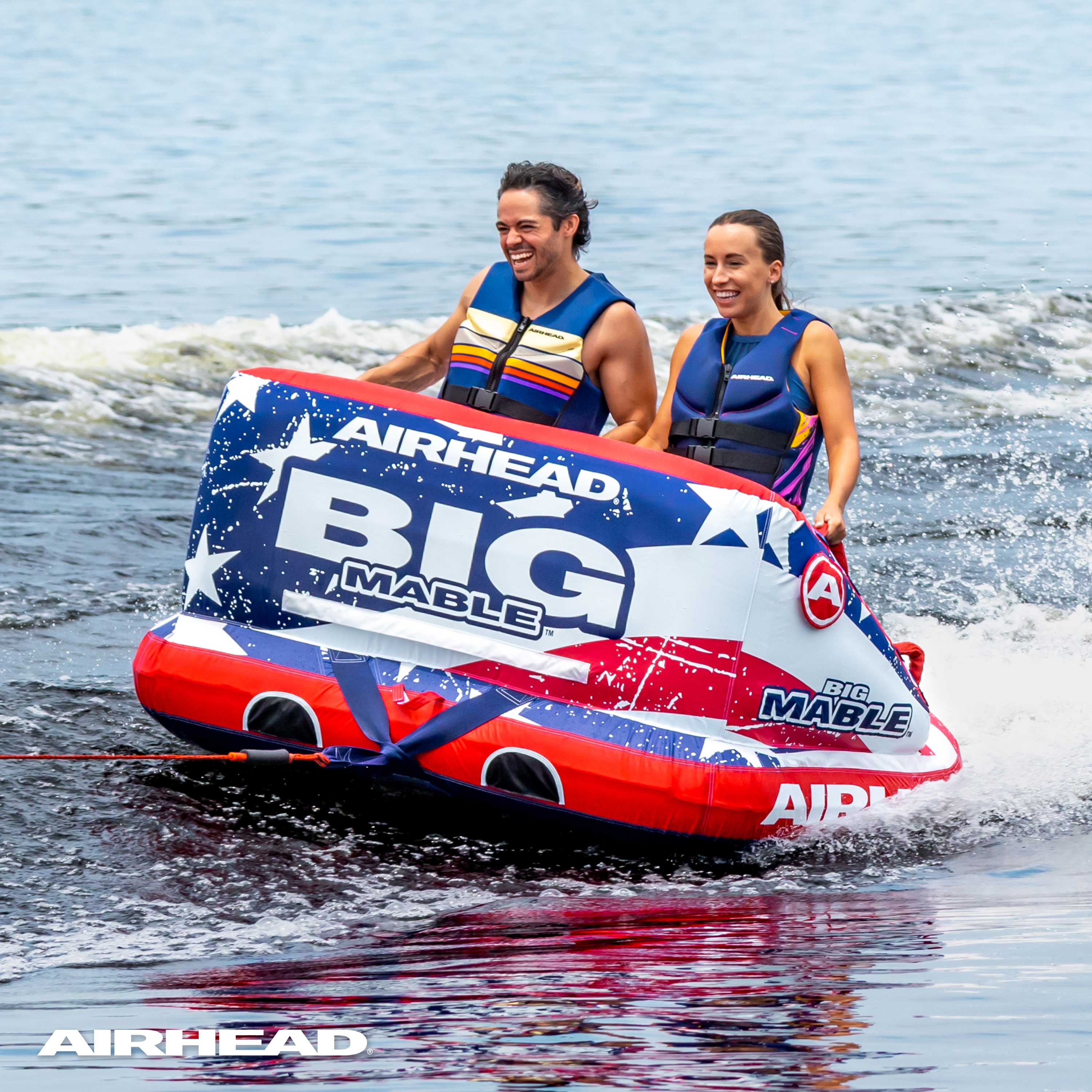 Stars & Stripes Big Mable® | 1-2 Rider Towable Tube for Boating - Image 8