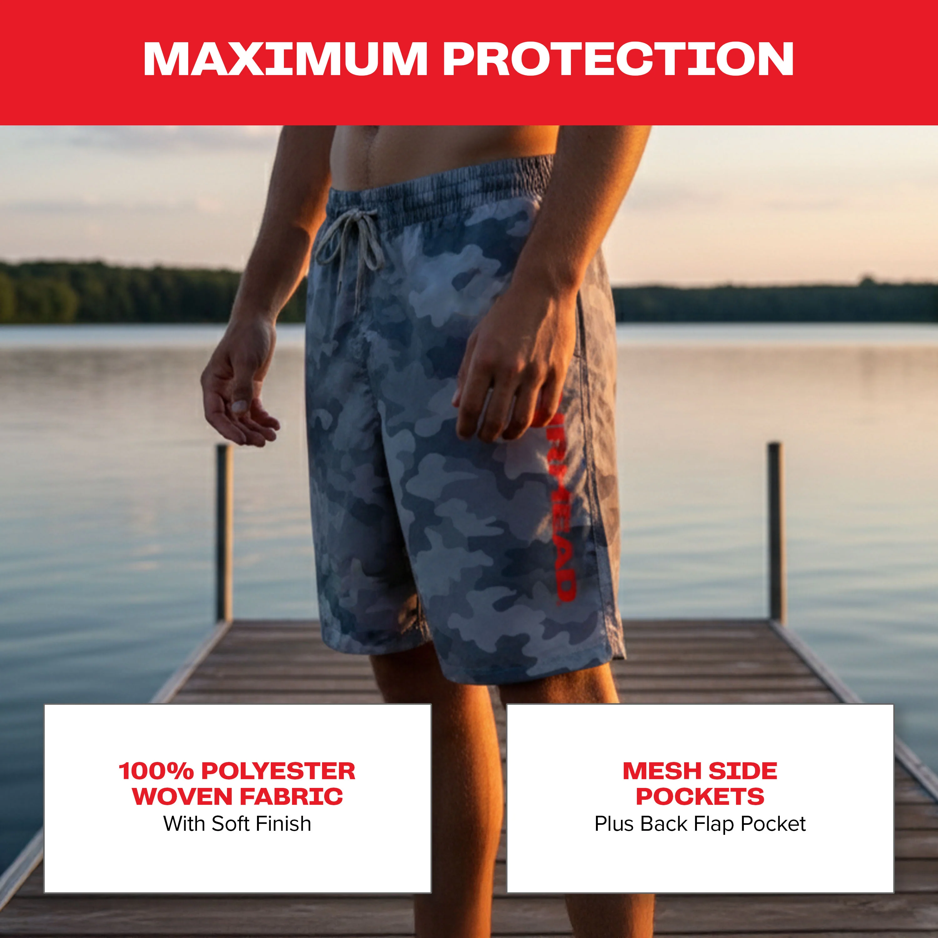 Board Shorts | Camo Grey - Image 4