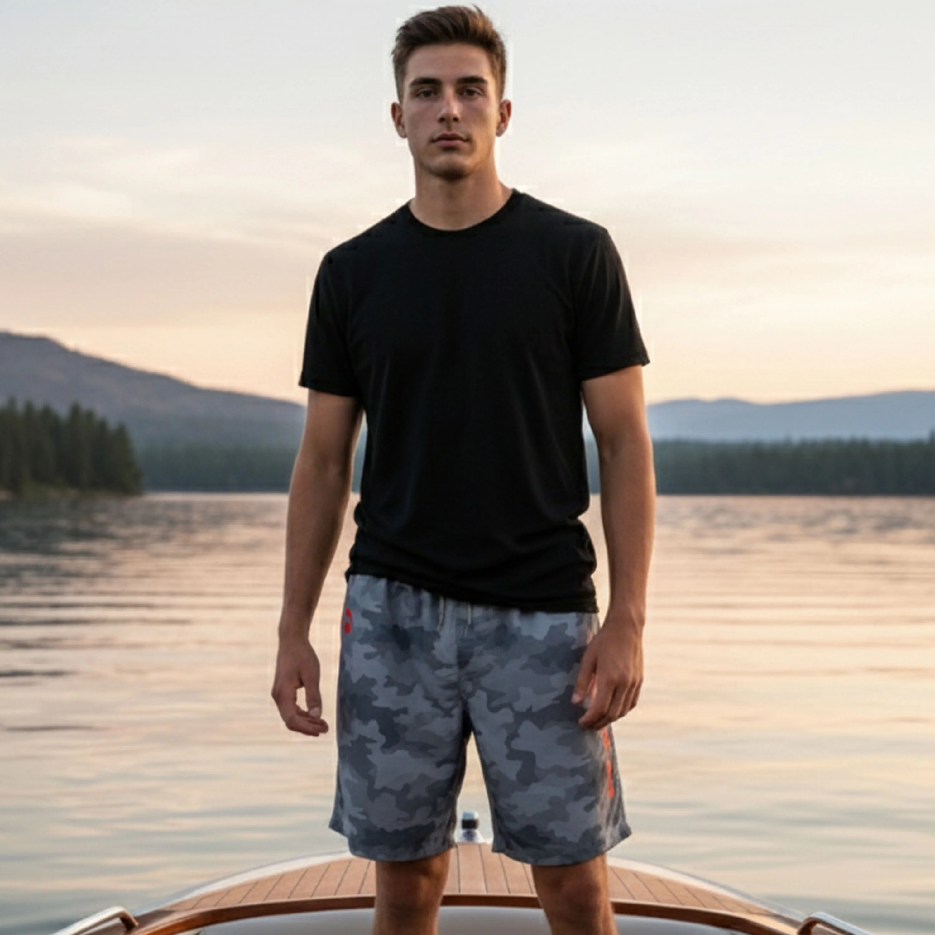 Board Shorts | Camo Grey - Image 7