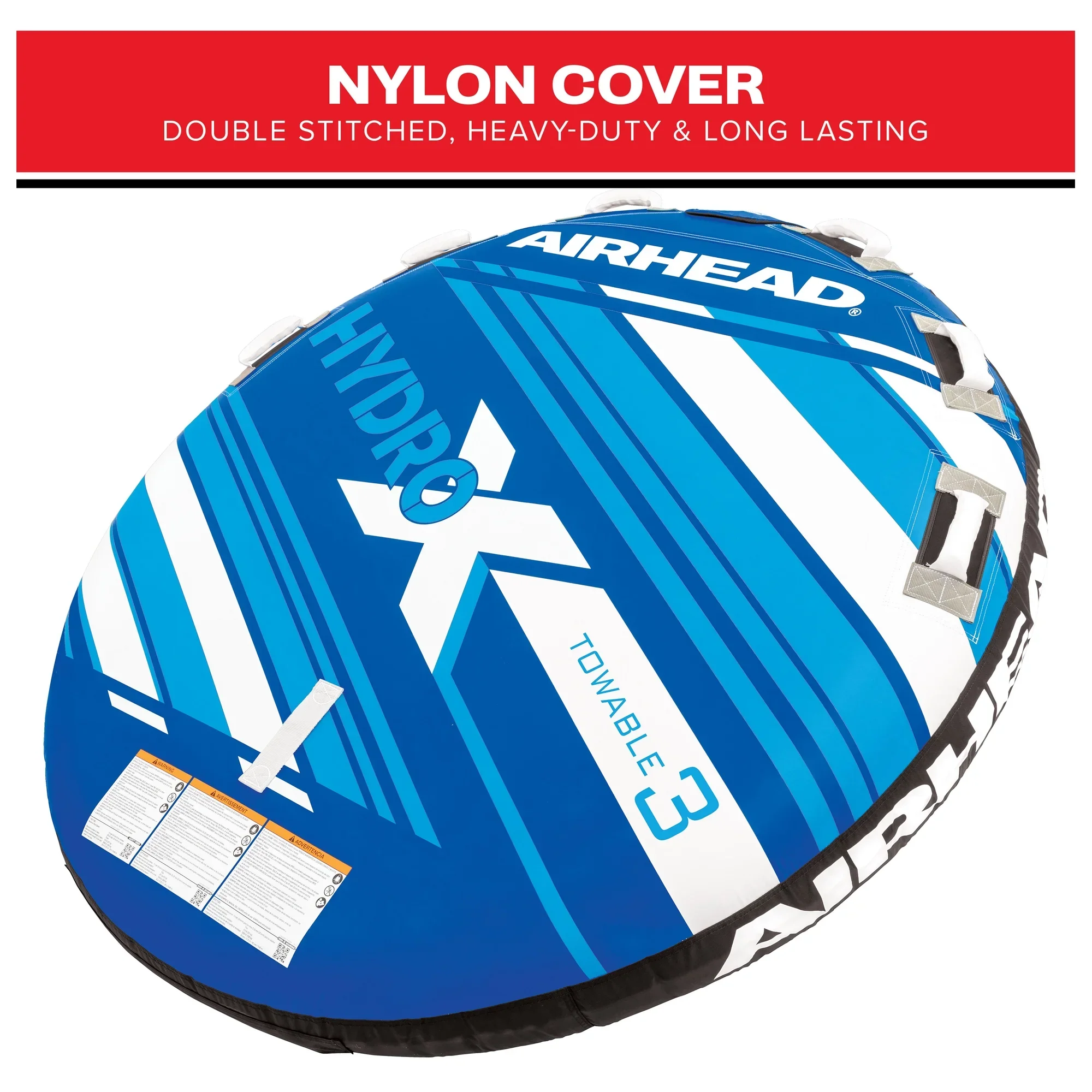 Hydro-X 3 | 1-3 Rider Towable Tube for Boating *Walmart Exclusive* - Image 6