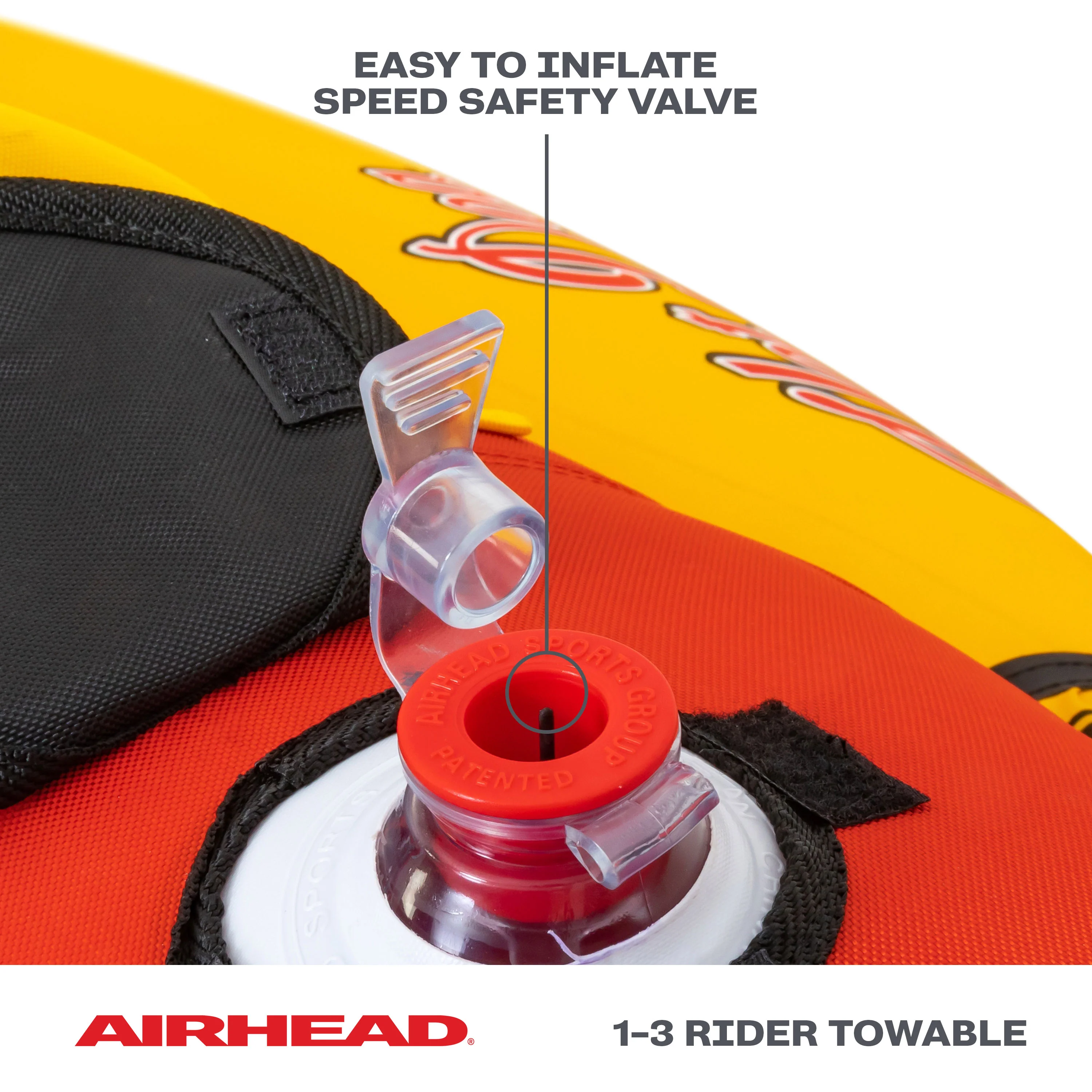 Triple Dog | 1-3 Rider Towable Tube for Boating - Image 6